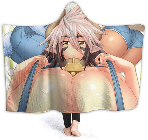 Image of Anime Monster Musume Wrinkle-Resistant Nap Hooded Blanket