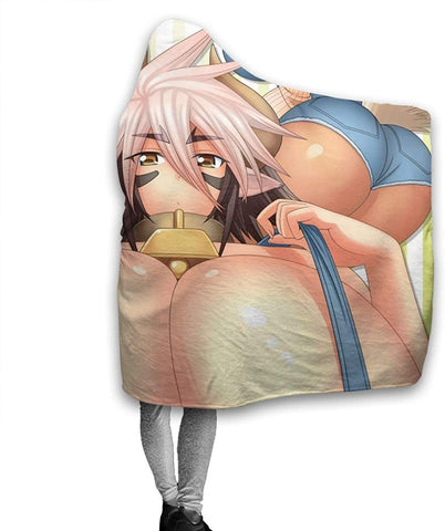 Image of Anime Monster Musume Wrinkle-Resistant Nap Hooded Blanket