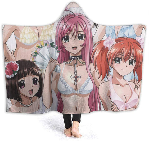 Image of Rosario Vampire Hooded Blanket - Flannel Blanket