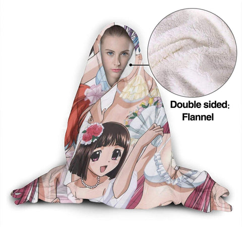 Image of Rosario Vampire Hooded Blanket - Flannel Blanket