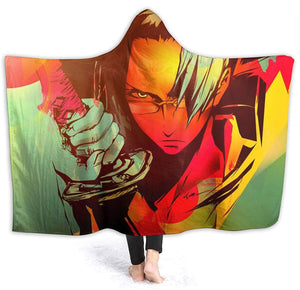 Anime Monster Musume Wrinkle-Resistant Nap Hooded Blanket