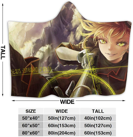 Image of The Saga of Tanya the Evil Flannel Hooded Blanket