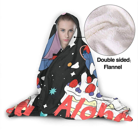 Image of Anime Li-Lo & Sti-Tch Baby Anime Hooded Blanket