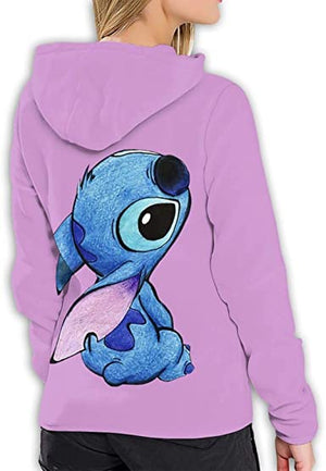 Cartoon Loli & Stitch Hooded Sweatshirt Pullover Hoodies