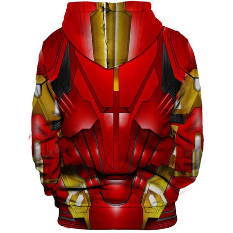 Image of Superhero Iron Man Fashion Cosplay Hoodie Jacket Costume