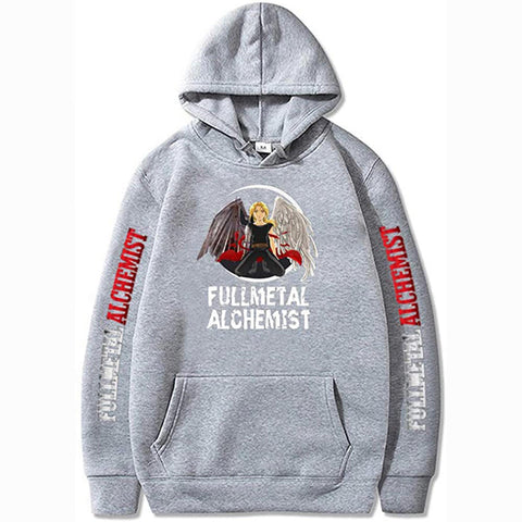 Image of Fullmetal Alchemist Hoodie Anime Edward Elric Sweatshirt Fashion Harajuku All-Match Pullover