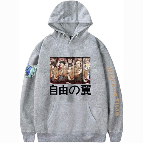 Image of Attack On Titan Unisex Hoodies Men Women Cosplay Hoodie Casual Long Sleeve Sweatshirt