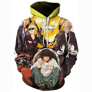 Anime Death Note Hoodie - 3D Print Pullover Hoodie