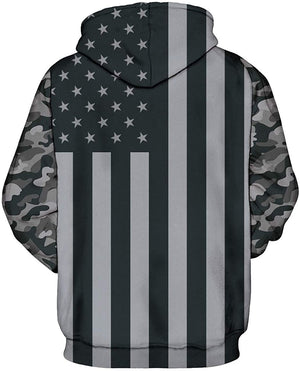 3D Printed American USA Flag Hoodie Pullover Sweatshirts Zipper Hoodies