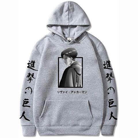 Image of Anime Attack on Titan Hoodie Levi-Ackerman Pullovers Men women Sweatshirts