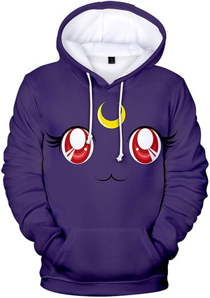 Anime Sailor Moon Hoodie - Cute Sailor Moon 3D Print Pullover Hoodie