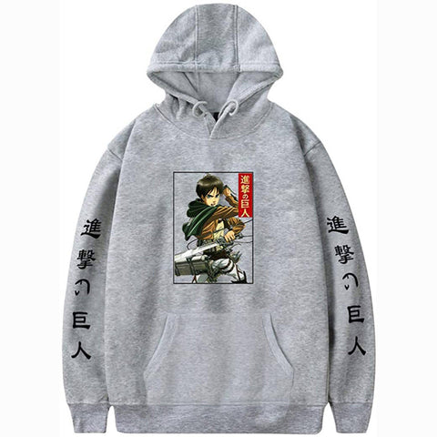 Image of Attack on Titan Unisex Hoodies Casual Hooded Pullover Sweatshirts with Pocket