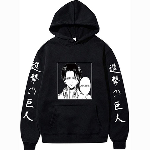 Image of Attack on Titan Hoodie Unisex Wings of Freedom Print Cotton Cozy Anime Cosplay Pullovers Tops Hooded Sweatshirts