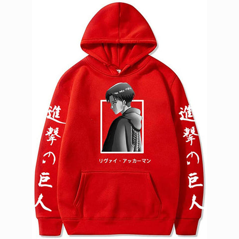 Image of Anime Attack on Titan Hoodie Levi-Ackerman Pullovers Men women Sweatshirts
