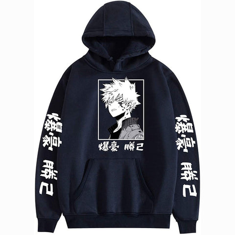 Image of My Anime Hero Academia Bakugou Hoodie Sweatshirts Men Women Pullover Casual Sweatshirts Harajuku Tracksui