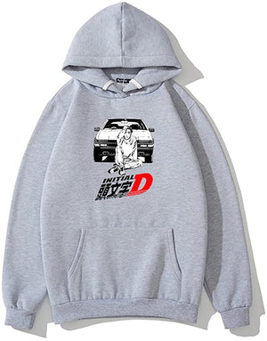 Initial D Anime Hoodies Casual Hooded Sweatshirt Unisex Clothing