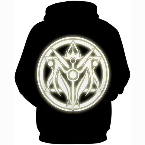 Image of Unisex Fullmetal Alchemist 3D Print Pullover Hoodie Sweatshirt with Front Pocket