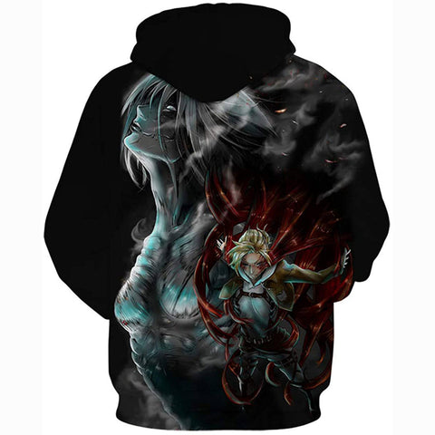 Image of Attack on Titan 3D Print Pullover Hoodie Sweatshirt with Pocket