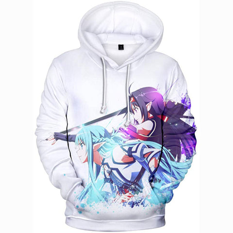 Image of Anime Sword Art Online Hoodie Sweatshirt Jacket Costume Fleeces Adult Cosplay