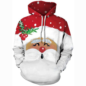 Christmas Hoodies - Funny Santa Pullover Hoodies
