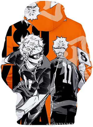 Anime Haikyuu Hoodie - Kei Tsukishima Unisex Hooded Sweatshirt