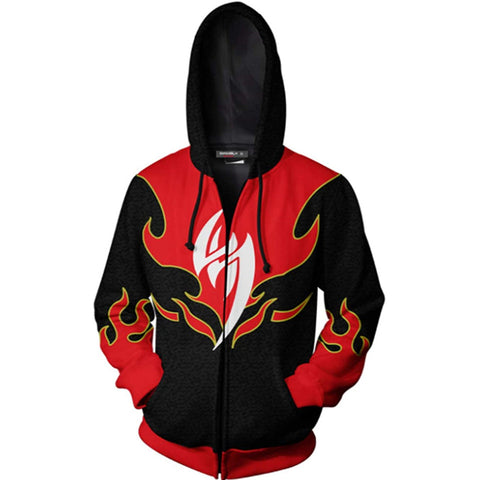 Image of Superhero Iron Fist Hoodie Pullover Sweater Shirts Cosplay Costumes