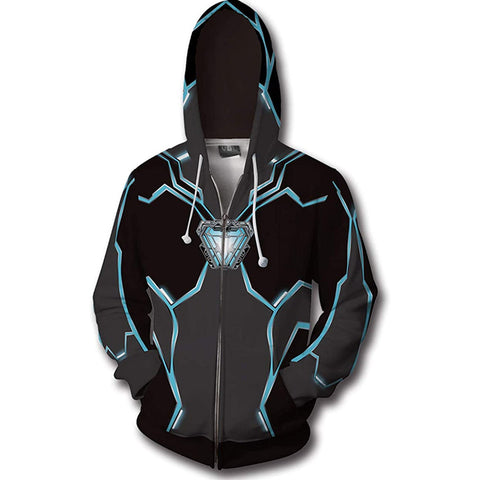 Image of Superhero Iron Man Fashion Cosplay Hoodie Jacket Costume