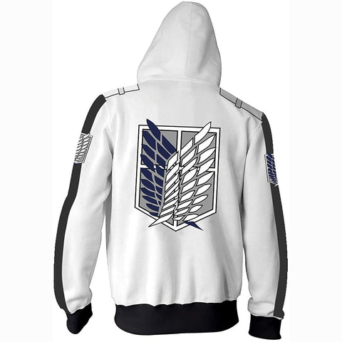 Image of Attack on Titan Unisex Collage Pullover Hoodie Sweatshirt Cosplay Costume