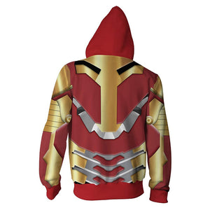 Superhero Iron Man Fashion Cosplay Hoodie Jacket Costume