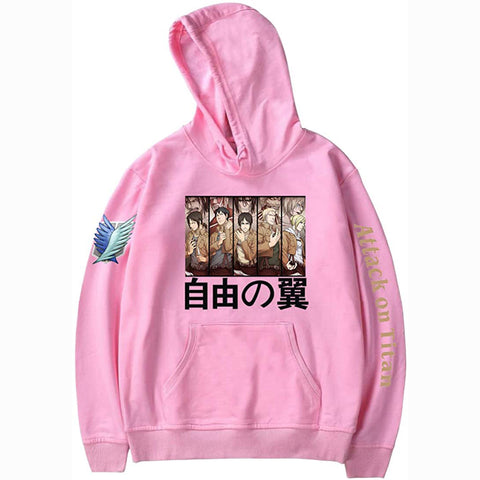 Image of Attack On Titan Unisex Hoodies Men Women Cosplay Hoodie Casual Long Sleeve Sweatshirt