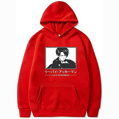 Image of Attack on Titan Hoodie Ackerman Levi Sweater Sweatshirt Cosplay Costume Pullover