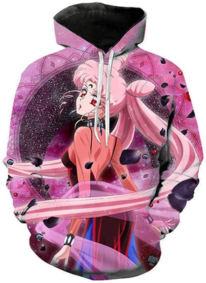 Anime Sailor Moon Hoodie - Sailor Moon 3D Print Pullover Hoodie