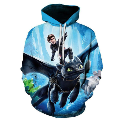 Image of Cartoon How to Train Your Dragon 3D Hoody Sweatshirt Hoodies