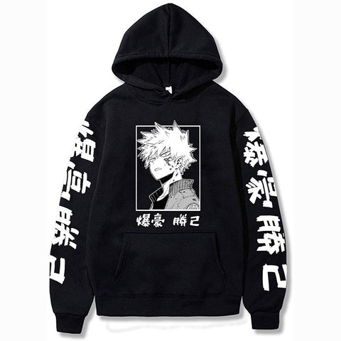 Image of My Anime Hero Academia Bakugou Hoodie Sweatshirts Men Women Pullover Casual Sweatshirts Harajuku Tracksui