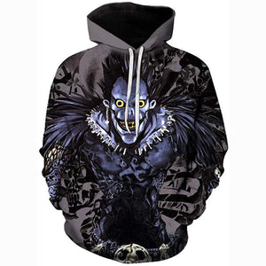 Anime Death Note Hoodie - Ryuuku 3D Print Pullover Hoodie