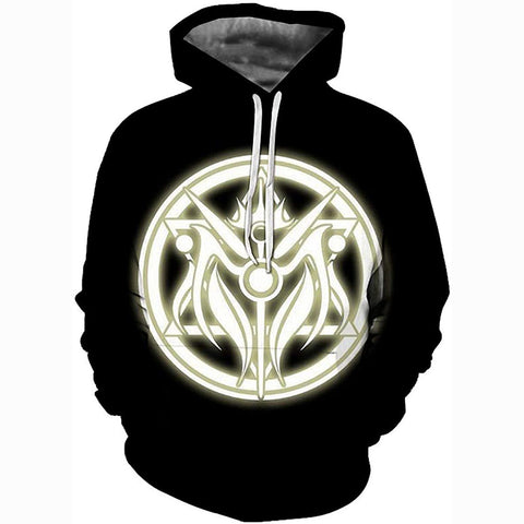 Image of Unisex Fullmetal Alchemist 3D Print Pullover Hoodie Sweatshirt with Front Pocket