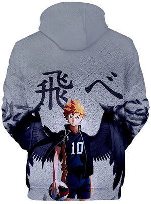 Anime Haikyuu Hoodie - Shoyo Hinata Unisex Hooded Sweatshirt