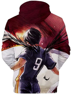 Anime Haikyuu Hoodie - Tobio Kageyama Unisex Hooded Sweatshirt