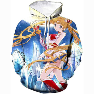 Anime Sailor Moon Hoodie - Sailor Moon 3D Print Pullover Hoodie