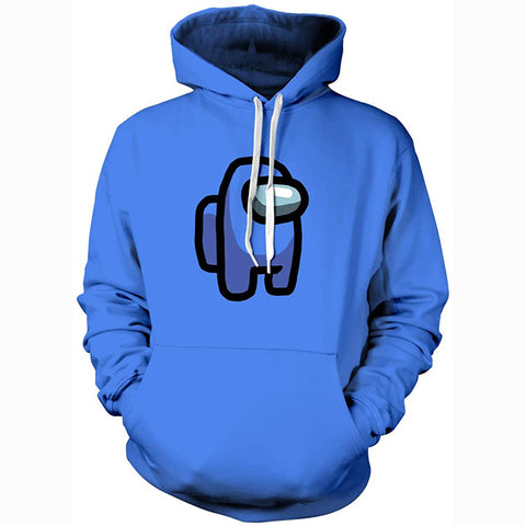 Image of Video Game Among Us Hoodie - Cute Solid Color Pullover Hoodie 8 Colors Optional