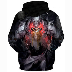 Anime Fullmetal Alchemist 3D printed hoodies Unisex pullover hoodie sweater