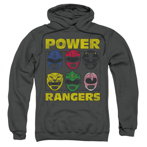 Image of Power Rangers Pullover - Ranger Helmets Hoodie