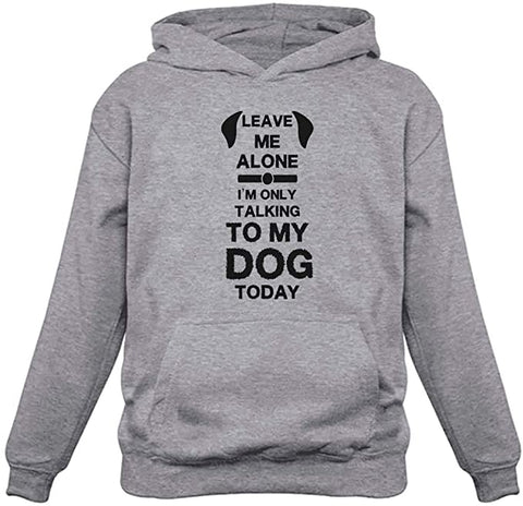 Image of Leave Me Alone I'm Only Talking to My Dog Today Gift for Dog Lover Hoodie