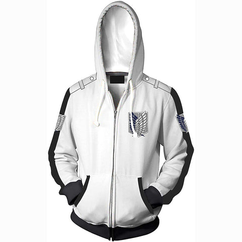 Image of Attack on Titan Unisex Collage Pullover Hoodie Sweatshirt Cosplay Costume