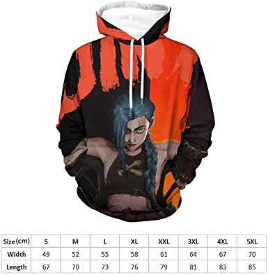 Image of League of Legends Hoodies - Character Jinx Hooded Sweatshirts