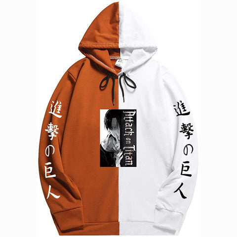 Image of Attack on Titan Hoodies Two Colors Casual Hooded Pullover Sweatshirts for Unisex