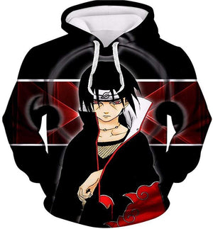 Naruto Anime Hoodies Black 3D Print Pullover Hoodie