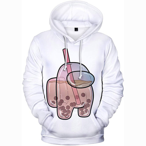 Image of Video Game Among Us Hoodie - 3D Print Juice Drawstring Pullover Hoodie