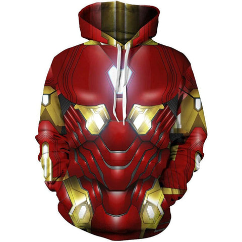 Image of Superhero Iron Man Fashion Cosplay Hoodie Jacket Costume