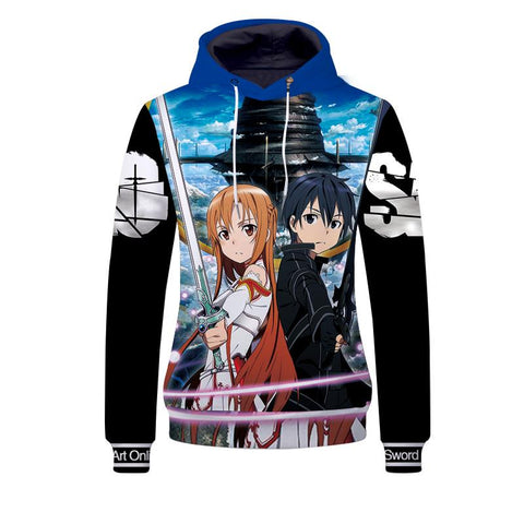 Image of Anime Sword Art Online 3D Print Sweatshirts Pullover Hoodies